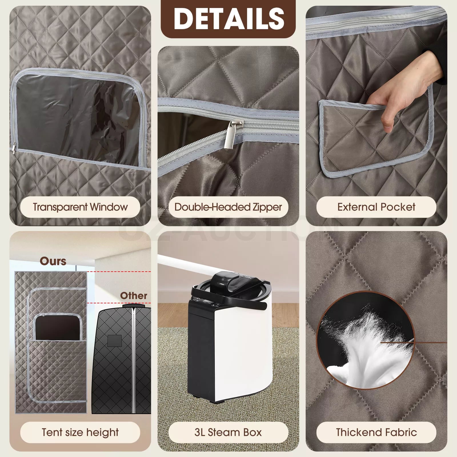 Relaxation steam sauna