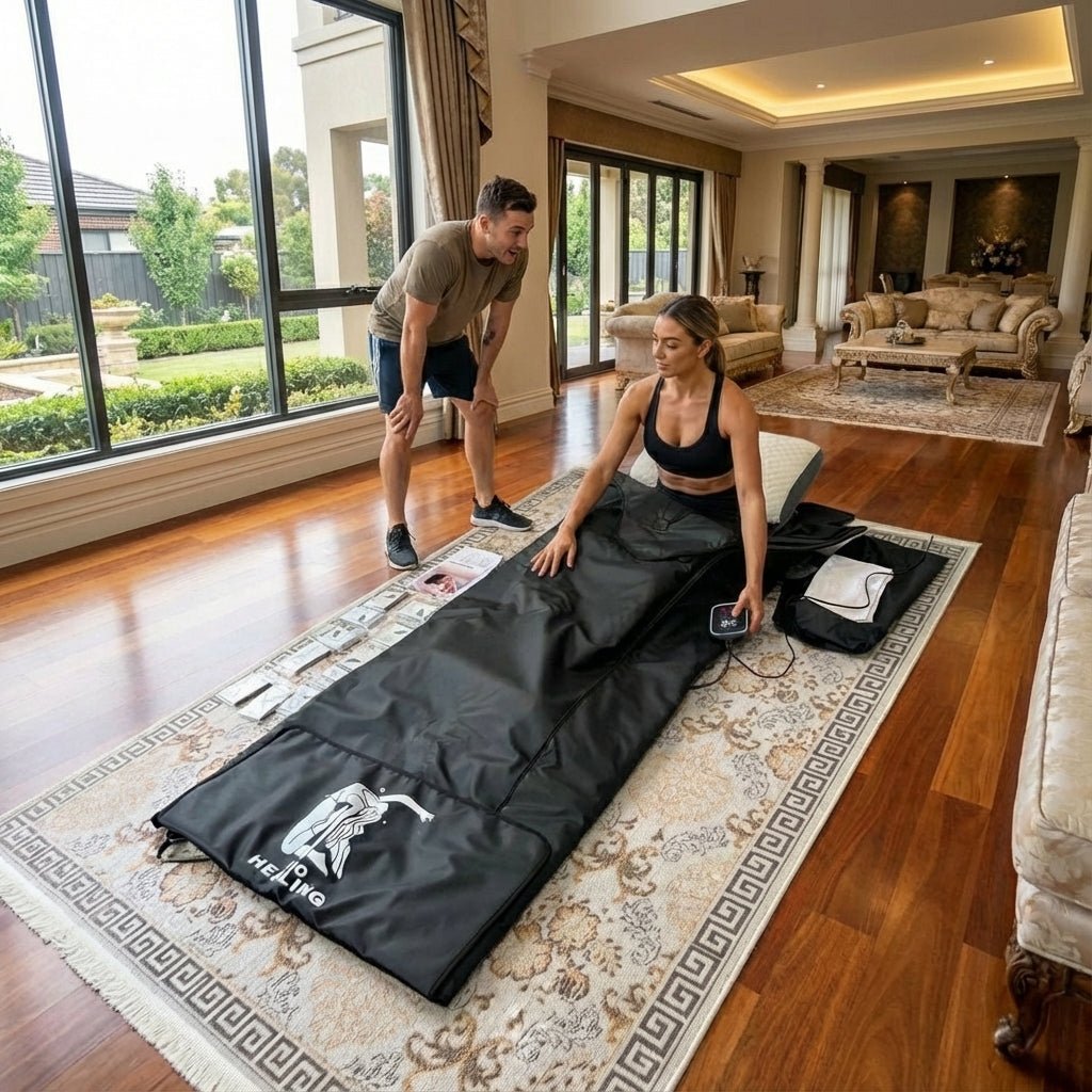 Infrared Sauna Blanket – Far Infrared FIR, Portable, Low EMF | Bio Healing